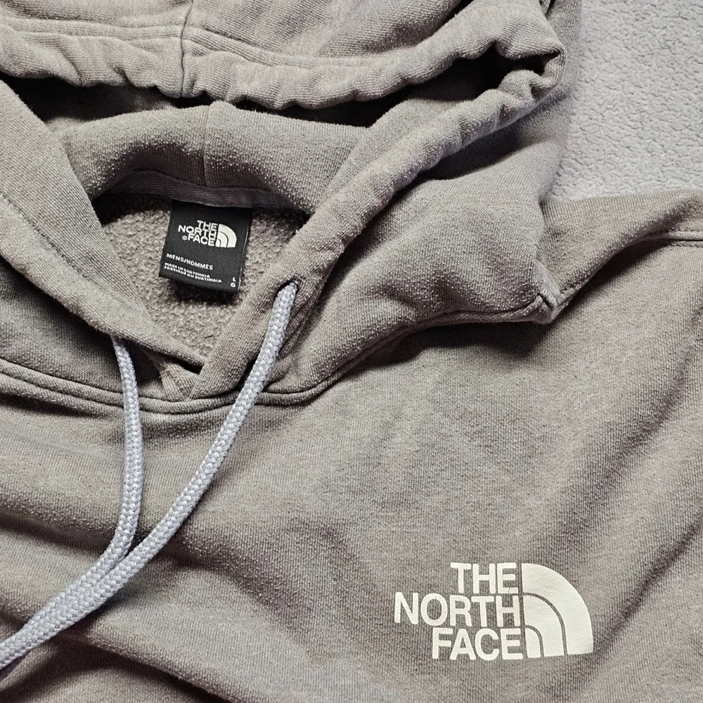 The North Face Never Stop Exploring Hoodie Mens Large Gray Fleece Lined Pullover